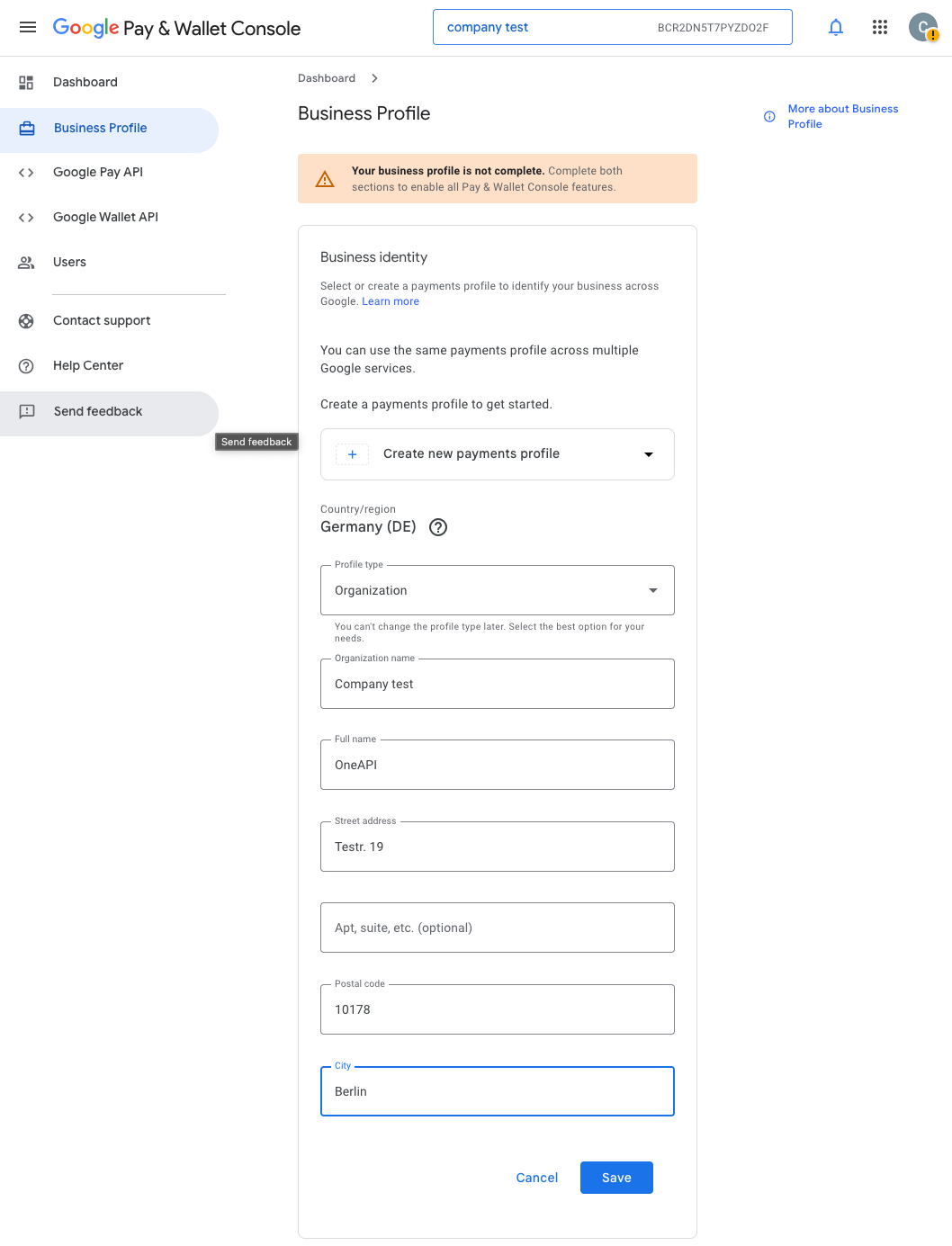 Sign in Google Account